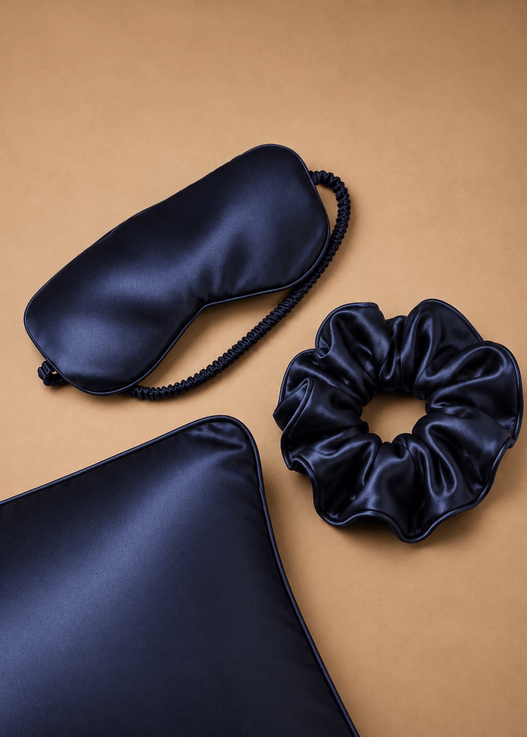 Midnight Blue mulberry silk gift set by MIAVERIANA