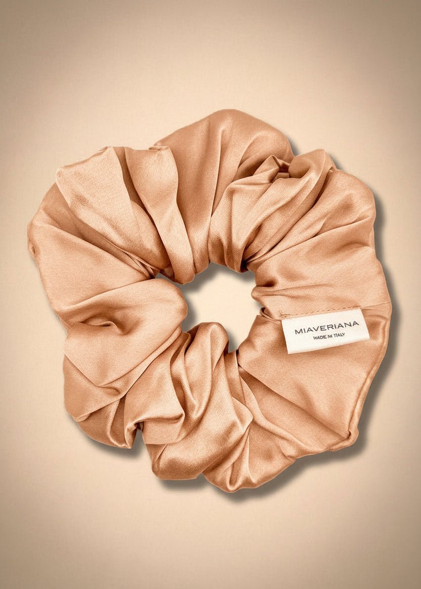 Roségold Klassisches Seiden-Scrunchie