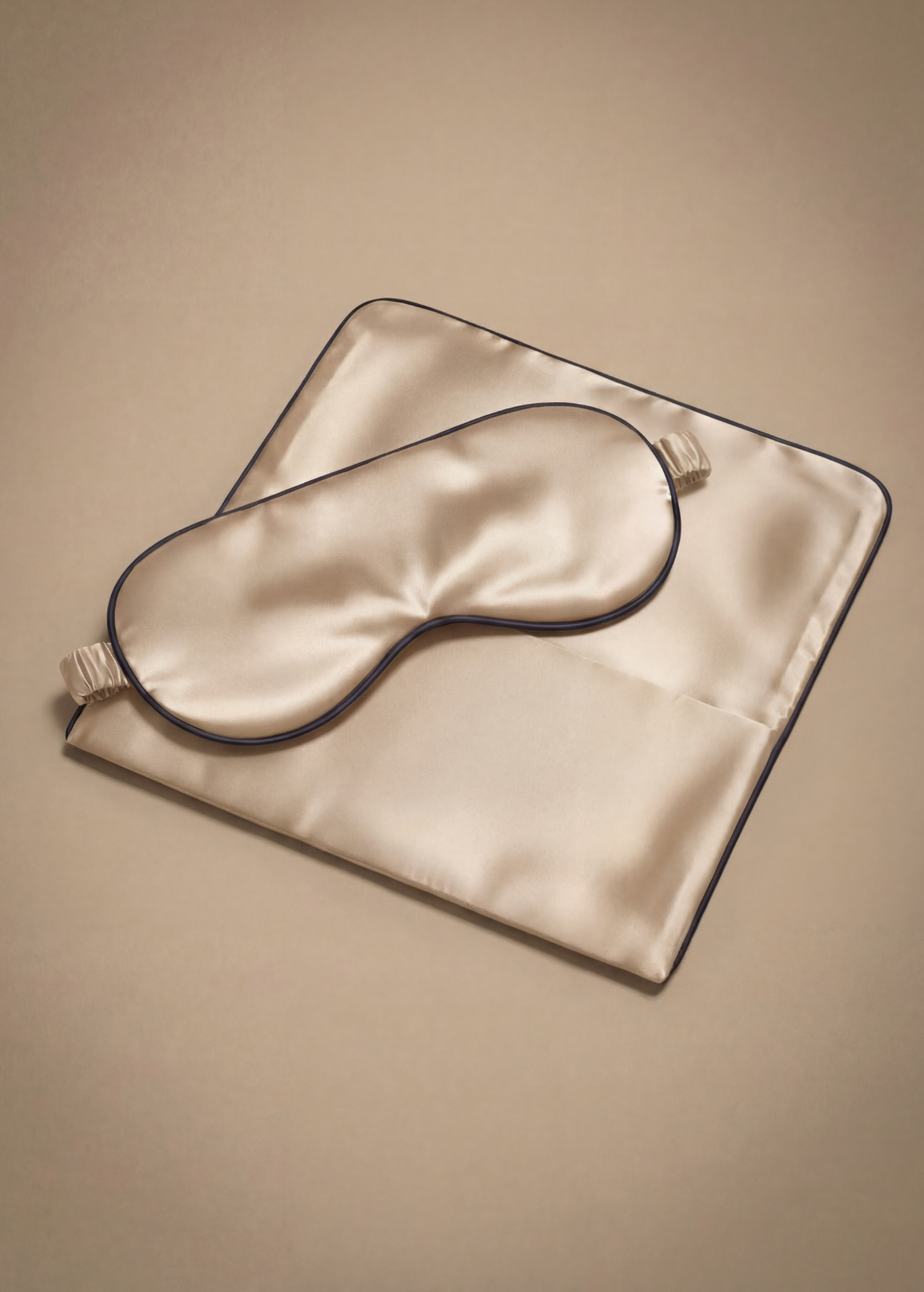 Seidenaugenmaske Champagner