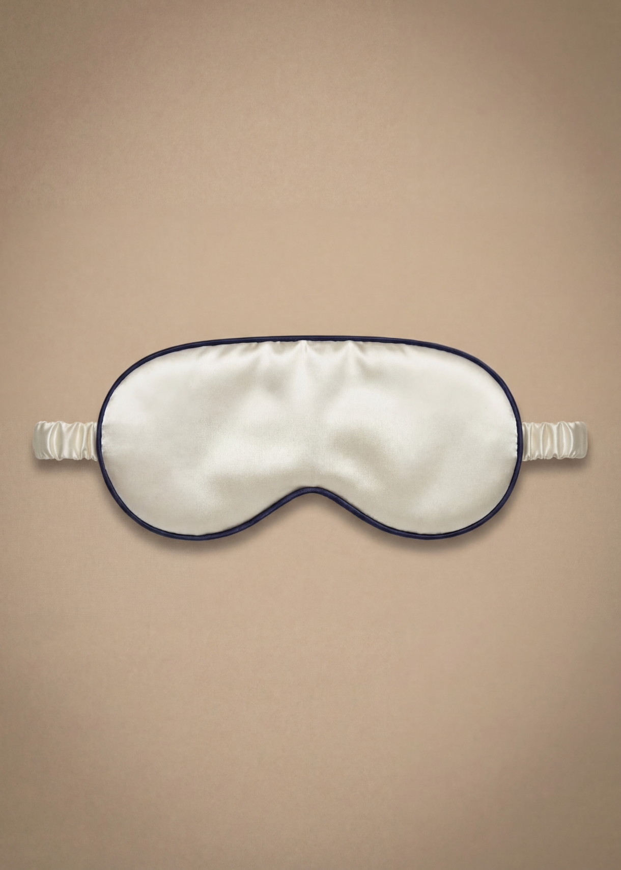 MASCHERA PER GLI OCCHI IN SETA E COPERTURA AVORIO PERLATO