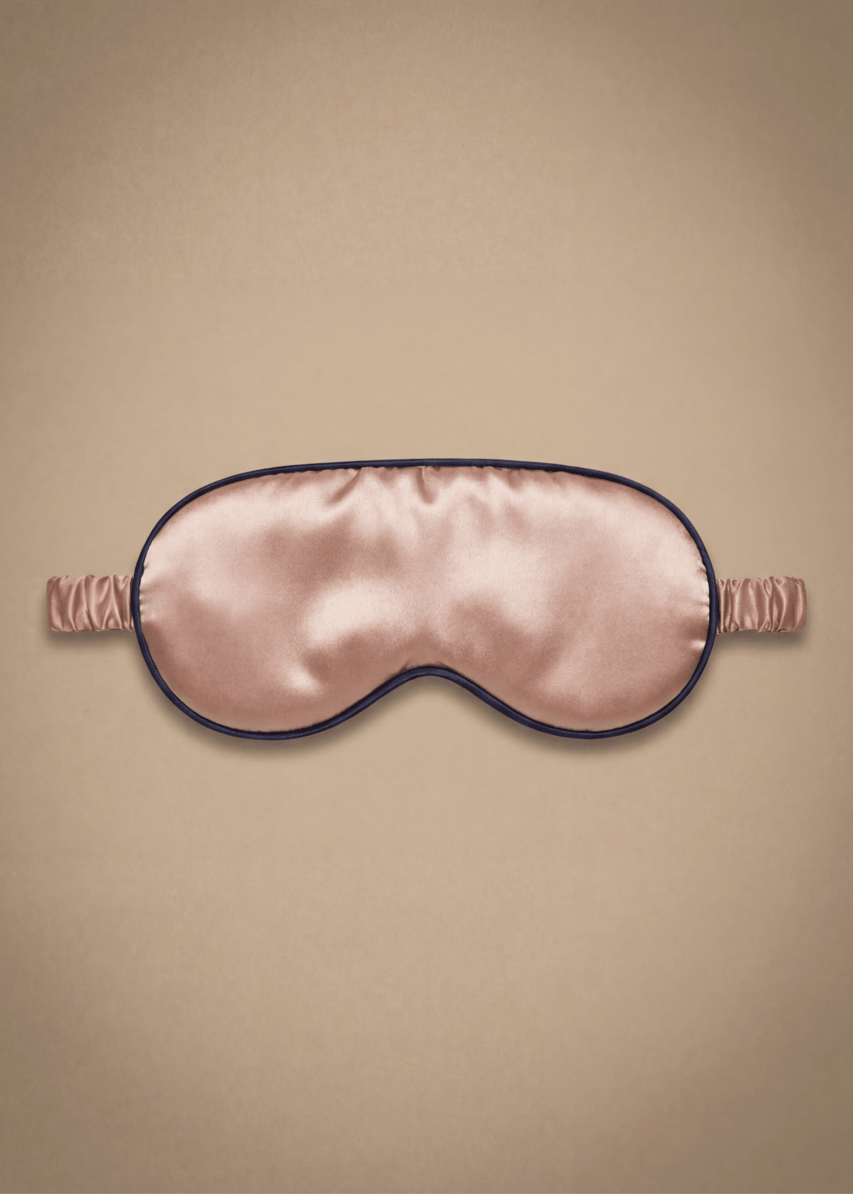 Rose gold silk sleep mask by Miaveriana