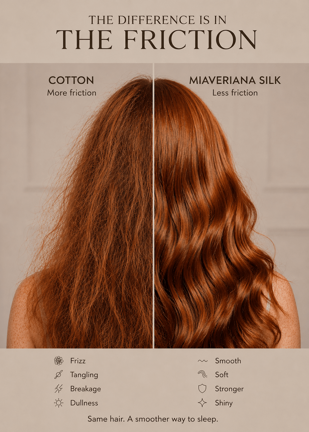 Mulberry Silk Scrunchie with Signature Trim - MIAVERIANA