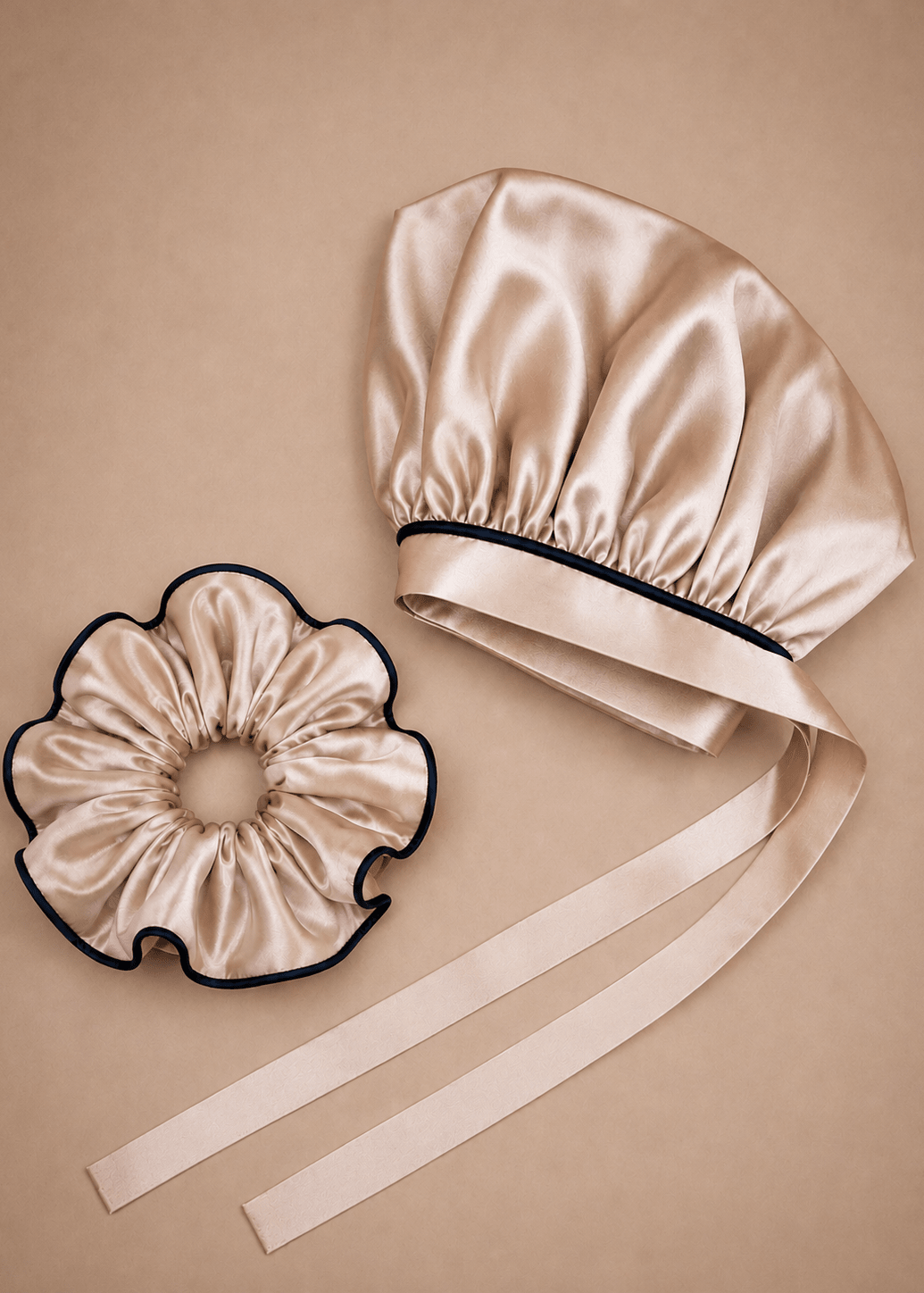 Rose Gold mulberry silk hair care set by MIAVERIANA
