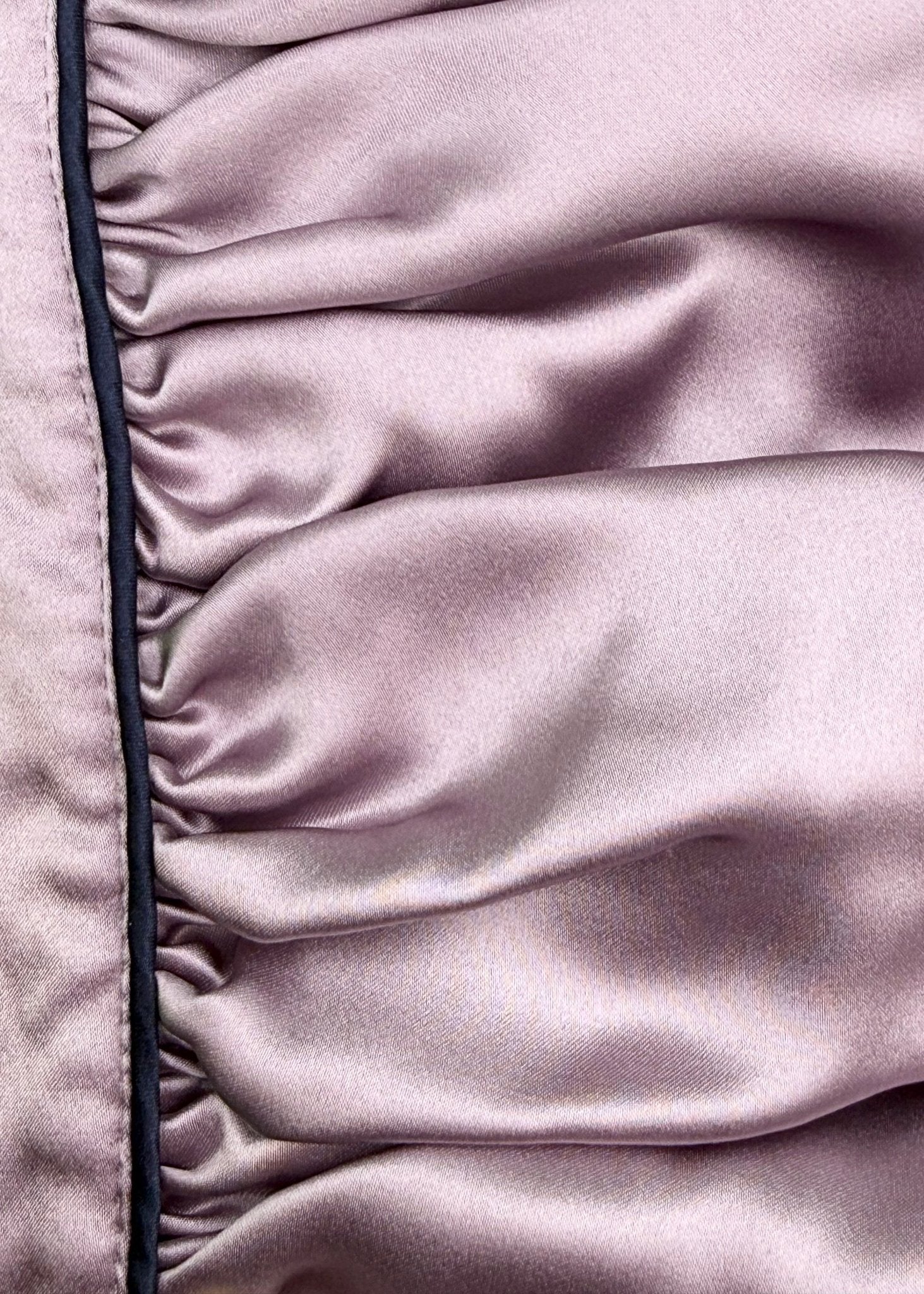 Bonnet de nuit en soie mûrier lilas