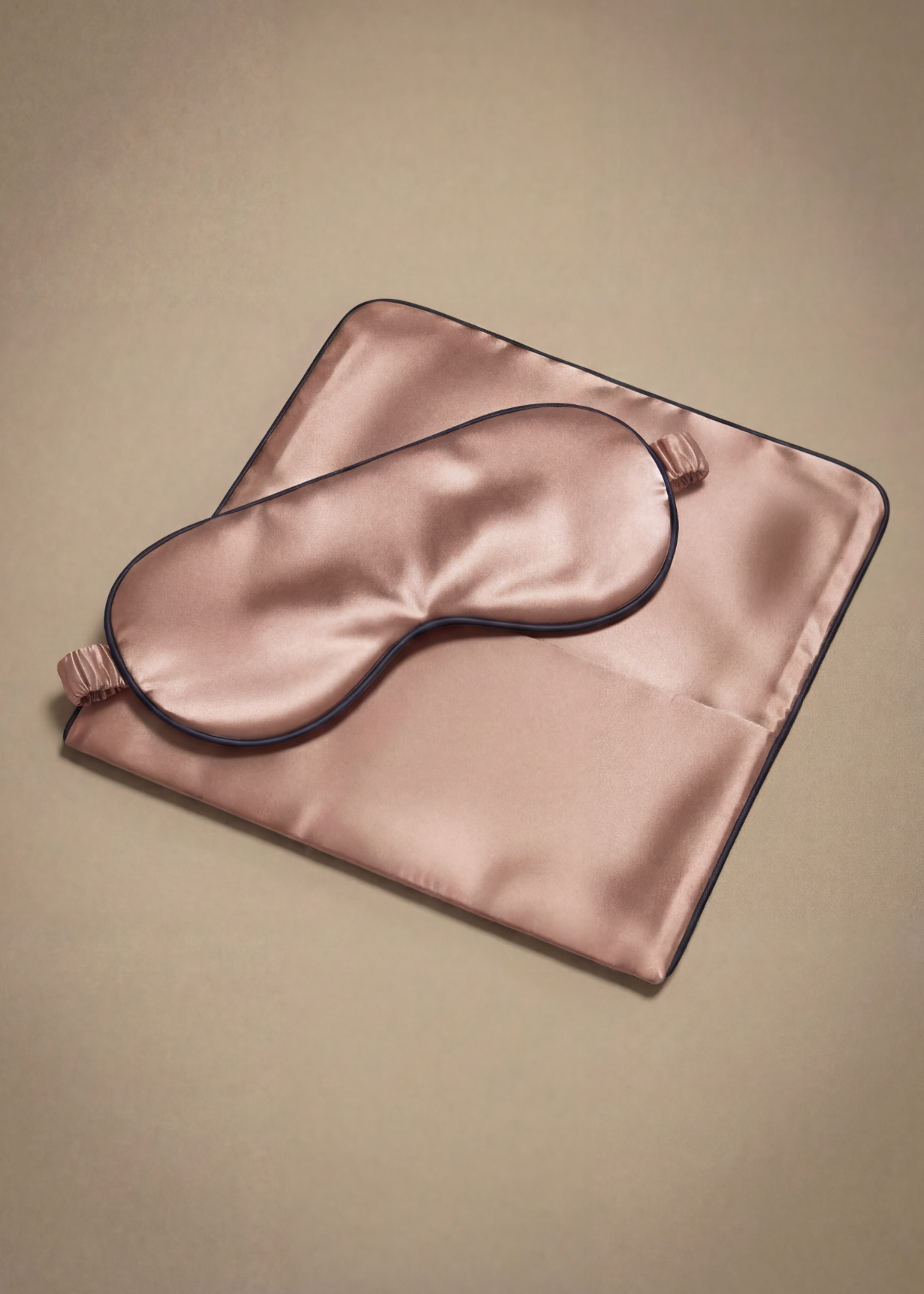 Seidenaugenmaske Roségold