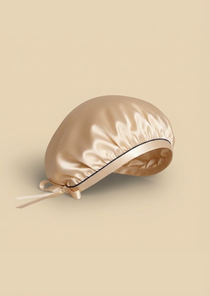 Seidenhaarhaube Champagner