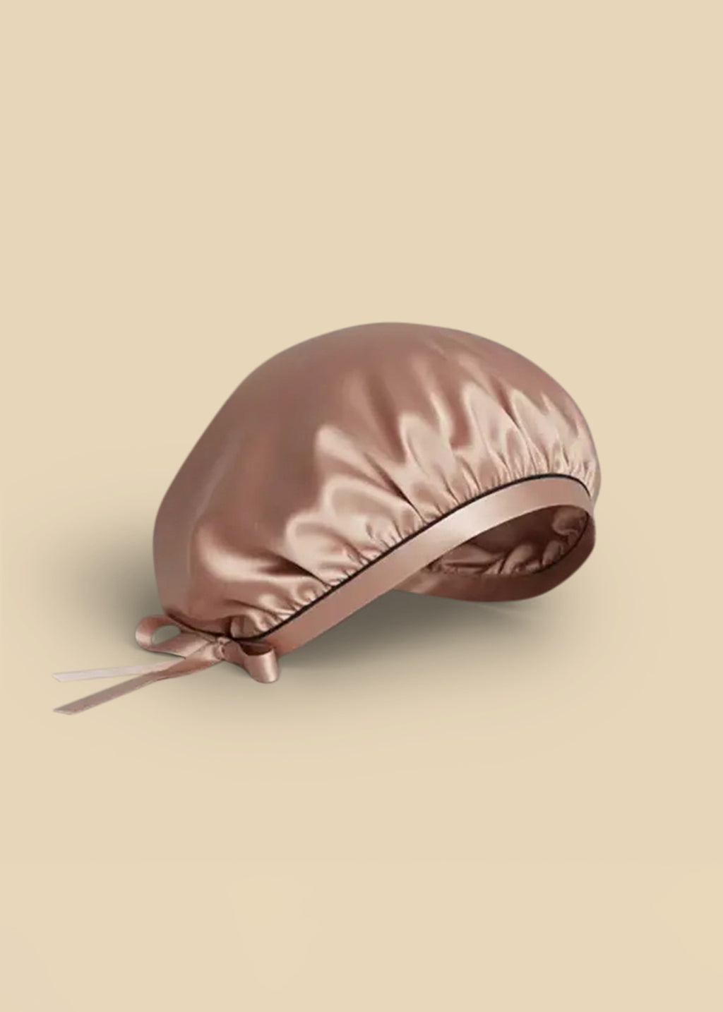 BONNET EN SOIE ROSE GOLD