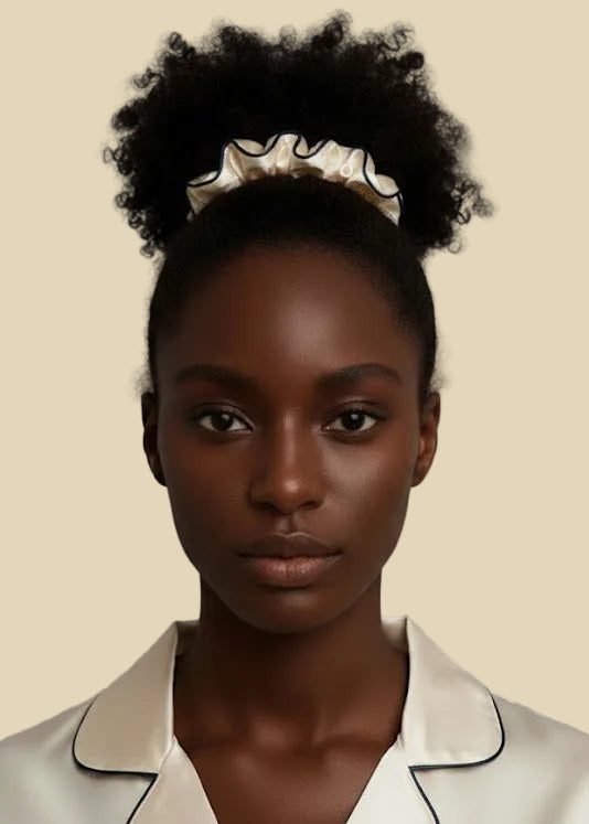 GRAND CROCHET EN SOIE Ivoire Perle