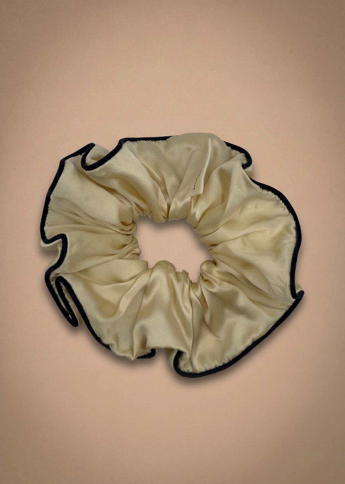 Mulberry Silk Scrunchie with Signature Trim - MIAVERIANA